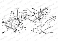 E-9 LEFT CRANKSHAFT COVER
