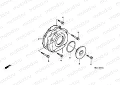 E-9 LEFT CRANKSHAFT COVER