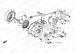 E-9 LEFT CRANKSHAFT COVER