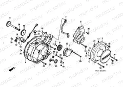 E-9 LEFT CRANKSHAFT COVER
