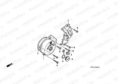 E-9 LEFT CRANKSHAFT COVER
