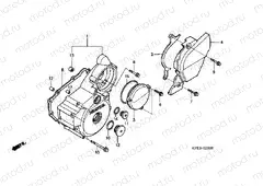 E-9 LEFT CRANKSHAFT COVER