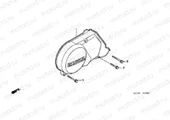 E-9 LEFT CRANKSHAFT COVER