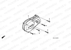 E-9 LEFT CRANKSHAFT COVER