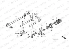 E-9 TRANSMISSION DRUM / CLUTCH FORK