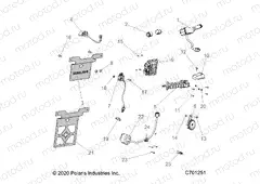 ELECTRICAL COMPONENTS | ELECTRICAL COMPONENTS, AND LICENSE PLATE - R20RRED4J1 (C701251)