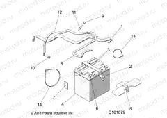 ELECTRICAL | ELECTRICAL, BATTERY - A20SLZ95AE (C101679)