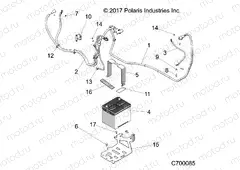 ELECTRICAL | ELECTRICAL, BATTERY - R20RRE99F1/F9/FK/S99C1/C9/CK/S99F1/F9/FK/P99CF/FF (C700085)