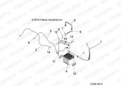 ELECTRICAL | ELECTRICAL, BATTERY - Z20PAL92AG/AP/BG/BP/LG/G92AG/AP/LG (C700162-5)