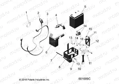 ELECTRICAL | ELECTRICAL, BATTERY/BOX and CABLES - S20EFT8R/EFN8R E.S. OPTION (601009C)