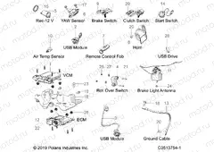 ELECTRICAL | ELECTRICAL, COMPONENTS 1 - T22AAFGB/HB/PGD/HD/RGB/HB ALL OPTIONS (C0513756-3)