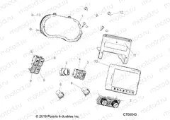 ELECTRICAL | ELECTRICAL, DASH GUAGE/SWITCHES RIDE COMMAND/RIDE COMMAND PREM - R19RRU99/A/B (C700543)