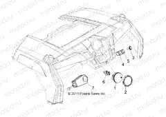 ELECTRICAL | ELECTRICAL, DASH INSTRUMENTS and CONTROLS - R13XT9EFX (49ATVDASH12RZRXPI)