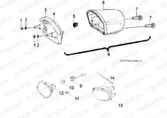 ELECTRICAL | ELECTRICAL, HEADLIGHT and TAILLIGHT - R13VA17AA/AB (49RGRTAILLAMPS13RZR170)