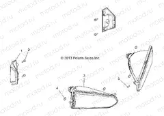 ELECTRICAL | ELECTRICAL, HEADLIGHT AND TAILLIGHT - R151DPD1AA/2D (49BRUTUSHEADLIGHT13)