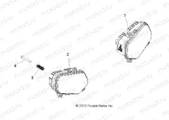 ELECTRICAL | ELECTRICAL, HEADLIGHTS - A15SVE95HW (49ATVHEADLIGHT13SCRAM850)
