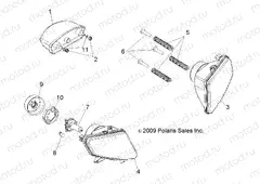 ELECTRICAL | ELECTRICAL, HEADLIGHTS, TAILIGHTS and BULBS - A13EA32FA (49ATVHEADLIGHT10BOSSI)