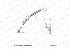 ELECTRICAL | ELECTRICAL, IGNITION COIL, WIRE AND SPARK PLUG - A19SWE57F1 (C101422-16)