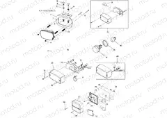 ELECTRICAL | ELECTRICAL, LAMPS, HEAD, TAIL, REVERSE and TURN - L13G2/4/6 ALL OPTIONS (49GEMELECTRICAL13LAMP)