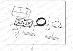 ELECTRICAL | ELECTRICAL, OPTIONS, LIGHTBAR, AERO DUAL HALOGEN, AMBER - e2/e4/e6/eS/eL/eLXD (49GEMOPTIONS11LIGHTBARE2)