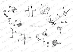 ELECTRICAL | ELECTRICAL, SWITCHES, HARNESS and INDICATORS - A13FA09AA (49ATVELECT12SP90)