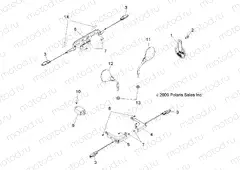 ELECTRICAL | ELECTRICAL, TURN SIGNALS, HORN, MIRRORS and LICENSE PLATE HOLDER - A13EA32FA (49ATVTURNSIG10BOSSI)