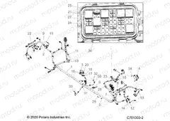 ELECTRICAL | ELECTRICAL, WIRE HARNESS, CHASSIS - Z21R4F92AH/BH (C701303-2)