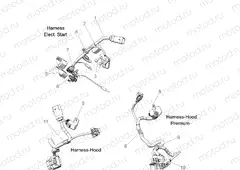 ELECTRICAL | ELECTRICAL, WIRE HARNESS, HOOD, ELEC. START - S22TDL8RS/8RE (C601942)