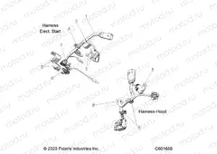 ELECTRICAL | ELECTRICAL, WIRE HARNESS, HOOD, ELEC. START - S22TLF6RSL/6REL (C601655)