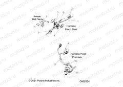 ELECTRICAL | ELECTRICAL, WIRE HARNESS, HOOD, ELEC. START - S23TGW8MS/TGM8MS (C602054)