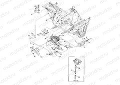 ENGINE and MUFFLER MOUNTING 250 4x4 / W928127 (4922872287A009) | ENGINE and MUFFLER MOUNTING 250 4x4 / W928127 (4922872287A009)