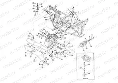 ENGINE and MUFFLER MOUNTNG 350 2X4 / W927539 (4922882288005A) | ENGINE and MUFFLER MOUNTNG 350 2X4 / W927539 (4922882288005A)