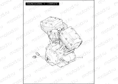 ENGINE ASSEMBLY - COMPLETE - TWIN CAM 88â¢