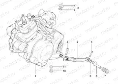 Engine-Completing part-Lever