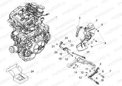 Engine-Completing part-Lever
