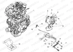 Engine-Completing part-Lever