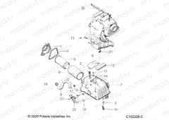 ENGINE | ENGINE, AIR INTAKE - A20SVA85A3 (C102328-3)