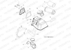 ENGINE | ENGINE, AIR INTAKE (Built 10/22/10 and Before) - A11TN85AA (49ATVAIRINTAKE10SPXP550)