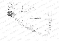 ENGINE | ENGINE, AIR INTAKE DUCTING - R13TH90DG (49RGRAIRINTAKEDCTG11900D)