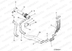 ENGINE | ENGINE, AIR INTAKE, FRONT - D20BBPD4B4/APD4B4 (C700429-1)