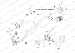ENGINE | ENGINE, AIR INTAKE - R13RH45AG (49RGRAIRINTAKE11400HO)
