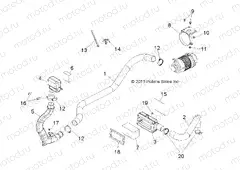 ENGINE | ENGINE, AIR INTAKE - R13RH50AG/AH/AM/AR (49RGRAIRINTAKE12500)