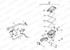 ENGINE | ENGINE, AIR INTAKE SYSTEM - A08KA05AB/AD (49ATVAIRBOX08OUT50)