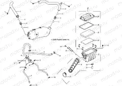ENGINE | ENGINE, AIR INTAKE SYSTEM - A09KA09AB/AD (49ATVAIRBOX09OUT90)