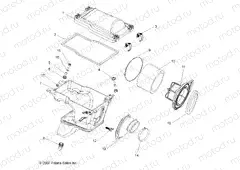 ENGINE | ENGINE, AIR INTAKE SYSTEM - A10GJ45AA (49ATVAIRBOX08OUT525S)