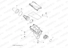 ENGINE | ENGINE, AIR INTAKE SYSTEM - A10GP52AA (49ATVAIRBOX08OUT525)