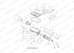 ENGINE | ENGINE, AIR INTAKE SYSTEM - A13MB46FZ (49ATVAIRBOX13HAWK)