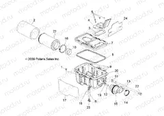 ENGINE | ENGINE, AIR INTAKE SYSTEM - A13NA32FA (49ATVAIRBOX10TBLZR)