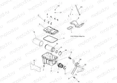 ENGINE | ENGINE, AIR INTAKE SYSTEM - A14MH57FA/FJ (49ATVAIRBOX14570)