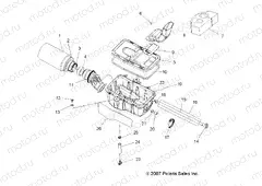 ENGINE | ENGINE, AIR INTAKE SYSTEM - A15S6A76FA (49ATVAIRBOX08SP800EFI)